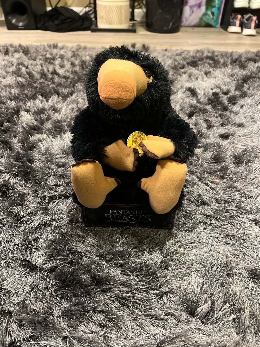 The Noble Collection Fantastic Beasts Niffler Plush with Gold Coin